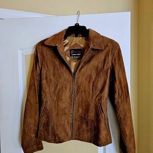 Brown Suede leather jacket